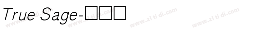 True Sage字体转换